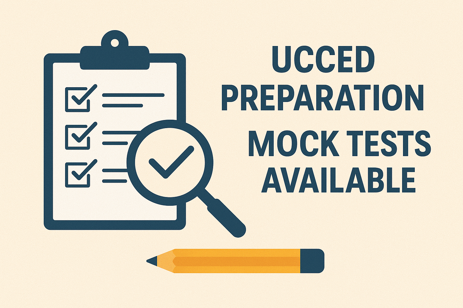 UCCED Preparation Material: Mock Tests Available
