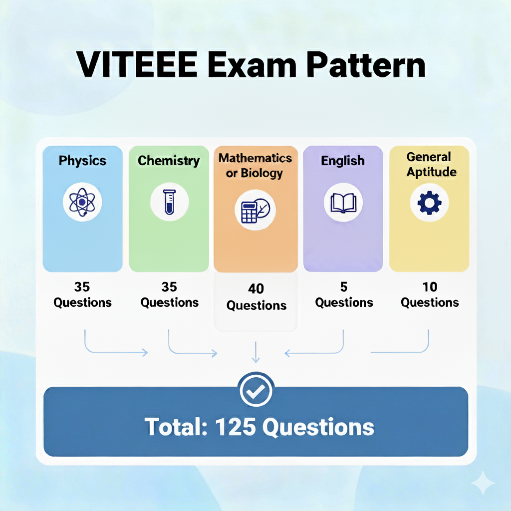 VITEEE 2025 Exam Pattern
