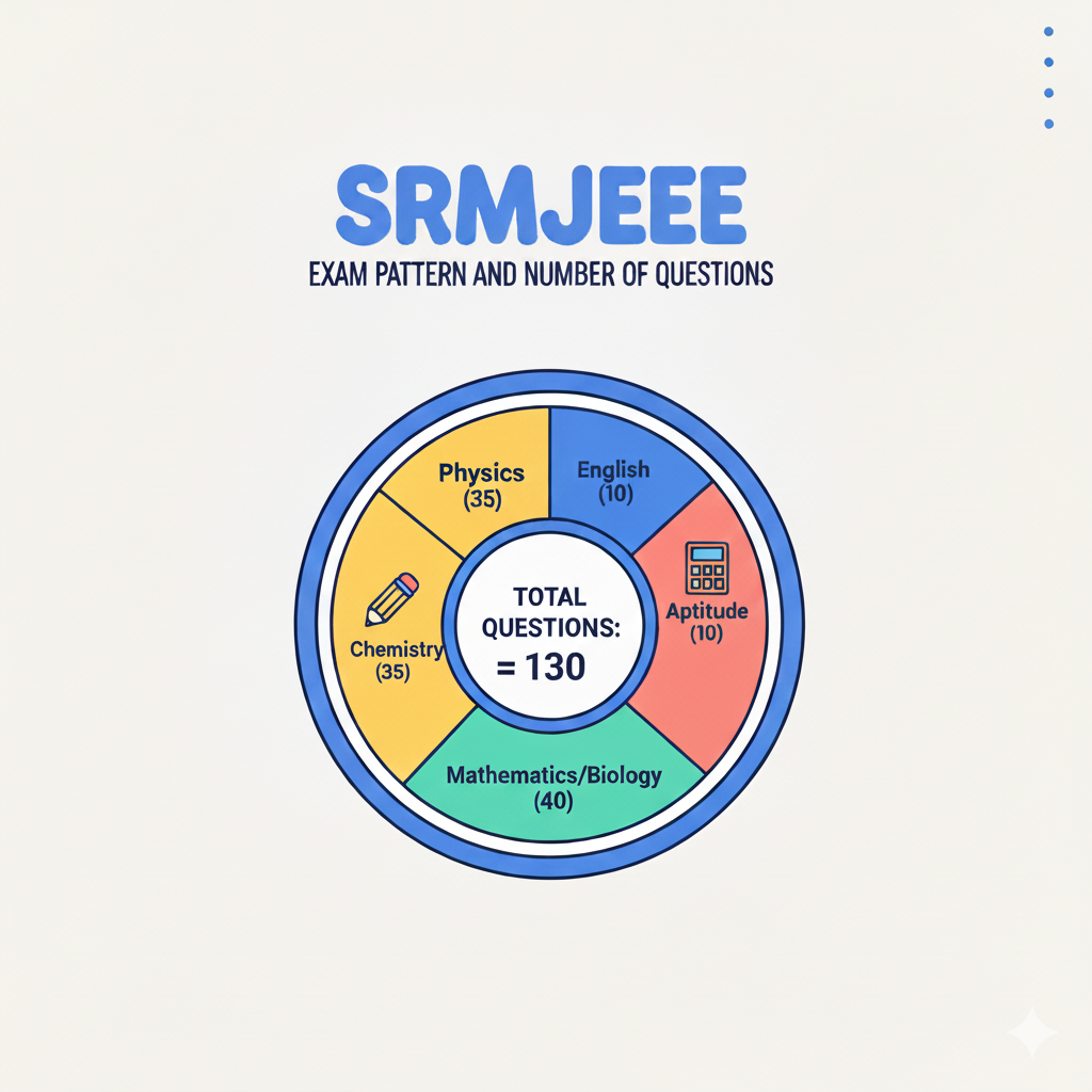 SRMJEEE Exam Pattern and Number of Questions
